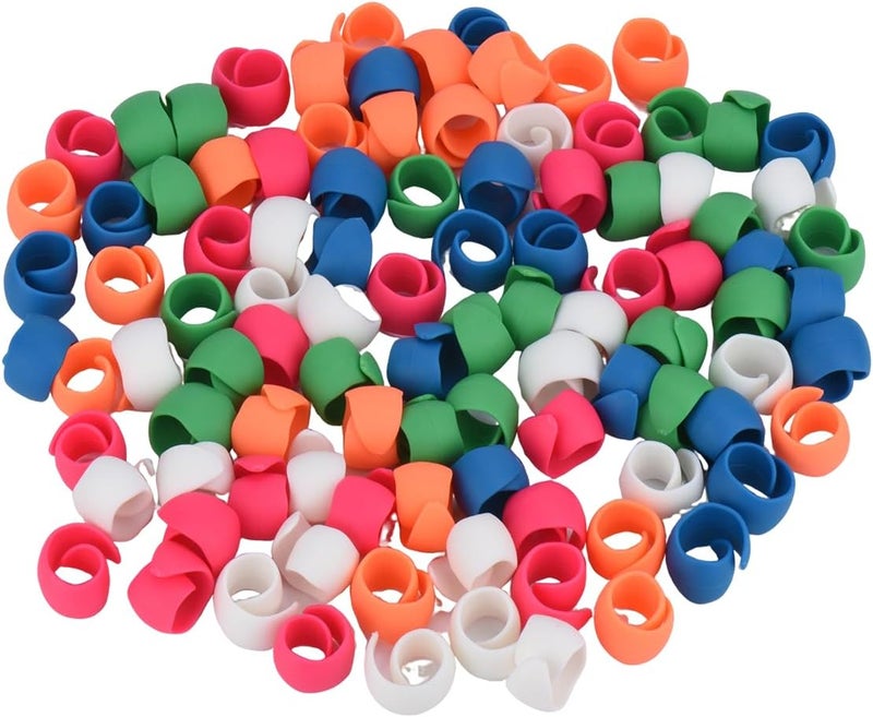 simthread 200pcs Upgraded Thread Holder/Spool Huggers Compatible with Larger spools- Keep Thread Spool Neat&Organized for Sewing and Embroidery Machine Thread Spools - Image 1